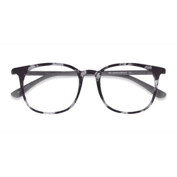 Unisex s square Swirled Gray Plastic Prescription eyeglasses - Eyebuydirect s Cheer