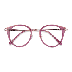 Female s round Cassis Plastic, Metal Prescription eyeglasses - Eyebuydirect s Hollie