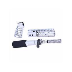 Guntec USA AR-15 Pistol Furniture Set Chrome AR-PISTOL-SET-MLK-C