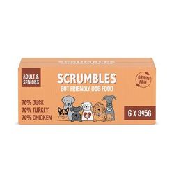 6x395g Chicken, Duck, Turkey Variety Pack Grain Free Scrumbles Wet Dog Food