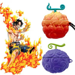 Diable Fruit pour Airpods 3 2 1 Pro 4 étui 3D Anime une pièce écouteur accessoires housse de