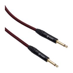 Kopul Premium Instrument Cable 1/4" Male to 1/4" Male with Braided Fabric Jacket I-3015B