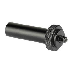CAMVATE 15mm Micro Rod with Female 1/4"-20 Thread & Male Adapter (2", Black Nut) C2084