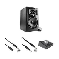 JBL 305P MkII Studio Monitor Kit with Passive Monitor Controller and Cables 305P MKII