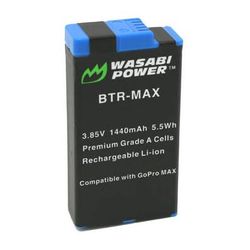 Wasabi Power Rechargeable Lithium-Ion Battery Pack for GoPro MAX (3.85V, 1440mAh) WSB-BTR-MAX