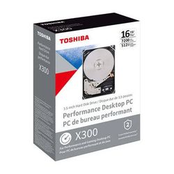 Toshiba 16TB X300 Performance 3.5" CMR Internal Hard Drive HDWR31GXZSTA