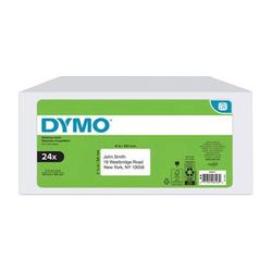 Dymo Used Shipping Labels for LabelWriter (2 1/8 x 4", 220 Labels/Roll, 24 Rolls, Whi 2050817