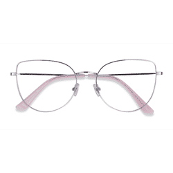 Female s horn Silver Titanium Prescription eyeglasses - Eyebuydirect s Imani