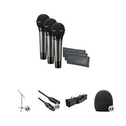 Audio-Technica Audio-Technica ATM510 3-Person Value Kit with Microphones, Stands, Cables, ATM510PK