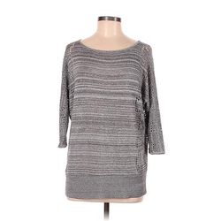 Bay Studio Pullover Sweater: Gray Tops - Women's Size Medium