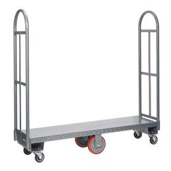 Winholt 300-60D-PU 2000 lb U-Boat Utility Cart - 63"L x 16"H, Steel