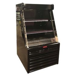 Howard-McCray SC-OD35E-33L-B-LED 33 3/4" Vertical Open Air Cooler w/ 2 Levels, 115v, Black