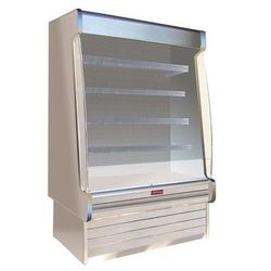 Howard-McCray SC-OD35E-4S-S-LED 51" Vertical Open Air Cooler w/ 4 Levels, 115/208-230v, Silver