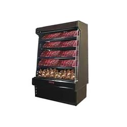 Howard-McCray SC-OM35E-6S-B-LED 75" Vertical Open Air Cooler w/ 4 Levels, 115/208-230v, Black