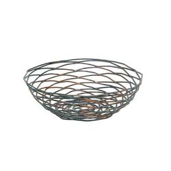 Front of the House BBK013PTI22 8" Round Wireware Basket - Iron, Patina, Multi-Colored, Case of 6
