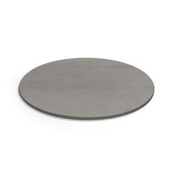 Front of the House BHO058GYB20 14" Round BÂ³ Buffet Building Blocks Buffet Board - Bamboo, Smoke, Gray
