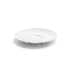 Front of the House DCS034WHP23 7" Round Seattle Saucer - Porcelain, White