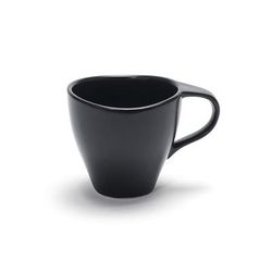 Front of the House DCS054BKP23 8 oz Tides Cup - Porcelain, Mussel, Black