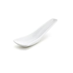 Front of the House FSP002WHP23 4 1/2" Tasting Spoon - Porcelain, White, Case of 12