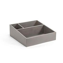 Front of the House RAH002GYB11 (3) Compartment Condiment Organizer - 8 1/4" x 3", Bamboo, Smoke, Gray