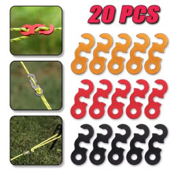 Adjustable Tent Rope Buckle S-type Tensioner Fastening Kit Outdoor Camping Tent Fixed Accessories Outdoor Tools