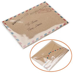 Small Size Flap Seal Bag For Stationary and Invitations Bag Size: 4 1/4" x 3 1/8" 100 Bags Crystal Clear Bags