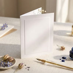 6 Bar Premium Panel Cards White 6 1/4" x 4 5/8" 50 pack