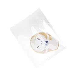 Small Size Crystal Clear Flap Seal Bag For Square Items and Cards Bag Size: 4 11/16" x 4 5/8" 100 Bags Crystal Clear Bags