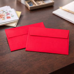 A2 5 3/4" x 4 3/8" Astrobright Envelope Holiday Red 50 Pieces E5209