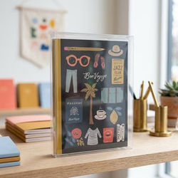 Clear Boxes for Greeting Cards and Envelopes Suitable for A7 Size Box Size: 5 3/8" x 1" x 7 3/8"| 25 Boxes Crystal Clear Boxes