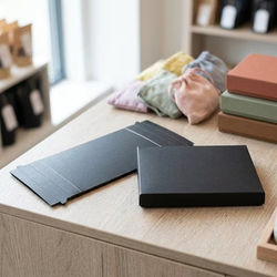 Matte Black Paper Box Bottom 4 7/8" x 1" x 6 3/4" 25 pack