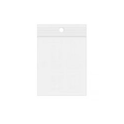 LDPE Clear Zip Bags with Round Hang Hole 9" x 12" 100 pack