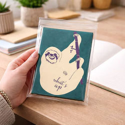 Peel & Seal Flap Closure Clear Packaging For A6 Envelope Sets Bag Size: 5 7/16" x 7" 100 Bags Crystal Clear Bags