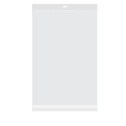 Crystal Clear Hanging Bags 12 7/16" x 18 1/4" + Flap 100 pack