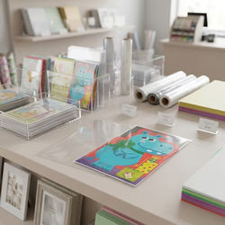 Clear Bag Packaging with No Flap Easy Fill - Great For A8 Cards and Envelopes Bag Size: 5 5/8" x 8 1/4" 100 Bags Crystal Clear Bags