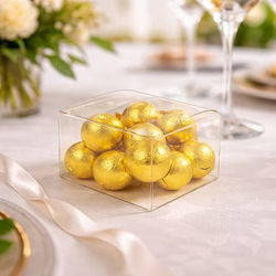 Crystal Clear Value Boxes 3" x 3" x 2" 50 pack