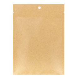 Kraft Heat Seal Bags Matte 4 3/8" x 6 1/4" 100 pack