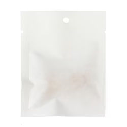 White Kraft Compostable Heat Seal Bags 3" x 4" 100 pack