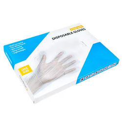 Polyethylene Disposable Gloves, One Size Fits Most 100 Pieces ClearBags