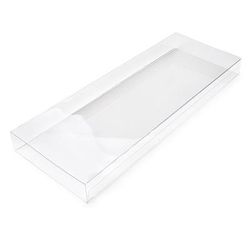 Crystal Clear Slip Cover for Boxes 25 Pack 4 5/16" x 1 1/16" x 12 1/8"