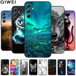 For Samsung A54 5G Case Wolf Lions Black TPU Soft Silicone Coque for Samsung Galaxy A56 A34 A55 Phone Back Cover A 54 55 Shells