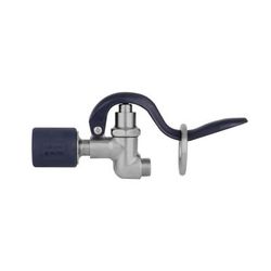 T&S S-0107-C 0.65 GPM Spray Valve Assembly w/ Hold-down Ring & Rubber Bumper, Blue, Hold Down Ring