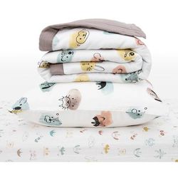 Little Unicorn Cotton Muslin Toddler Bedding 3 Piece Set - Watercolor Critters