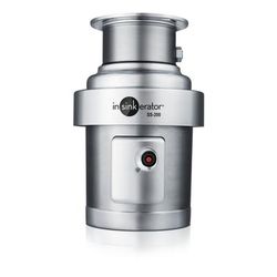 InSinkErator SS-200-7-AS101 2083 Disposer Package w/ 7-Adapter & AS101 Panel, 2-HP, 208/3 V, Stainless Steel