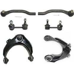 2003 Acura CL 6-Piece Kit Front, Driver and Passenger Side Control Arm, includes Sway Bar Links and Tie Rod Ends