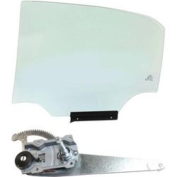 2009 Toyota Corolla Rear, Driver Side Door Glass Kit, No Tint, North America Built Vehicle, Replaces NAGS No. FD23694 GTYN