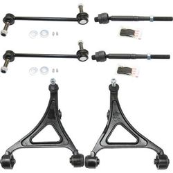 2010 Dodge Charger 6-Piece Kit Front, Driver and Passenger Side, Lower Control Arm with Sway Bar Links and Tie Rod Ends