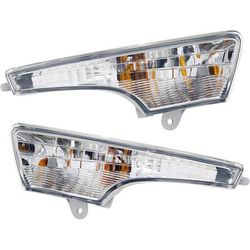 2016 Nissan Altima Front, Driver and Passenger Side Turn Signal Lights, with Bulbs, CAPA Certified