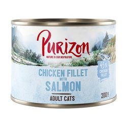 6x200g Chicken, Salmon Adult Purizon Wet Cat Food