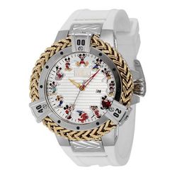 1 LIMITED EDITION - Invicta Disney Limited Edition Mickey Mouse Unisex Watch - 43.2mm Steel Gold White (43655-N1)